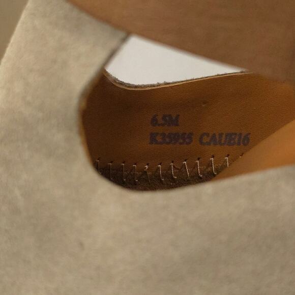 Kork-ease Stina Ankle Boots Strappy Leather Heeled Booties Neutral Cutout Fall - Picture 12 of 12